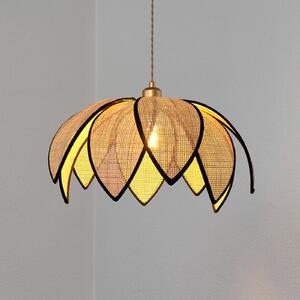 OSRAM висяща лампа Decor Rattan Lotus, Ø 48 cm, бежова, E27, Затъмняване, Бежов, Дневна/трапезария, Дървесина, Средиземноморски