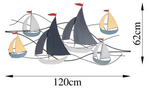 Декорация за стена 120x60 см платноходки метал