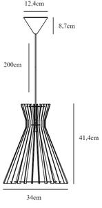 Nordlux - Пендел GROA 1xE27/60W/230V