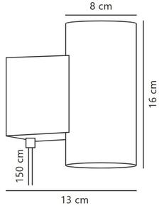 Nordlux - LED Димируем аплик MONA LED/10W/230V