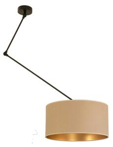 LED регулируем полилей на тръба GORTA 1xE27/60W/230V бежов/златист