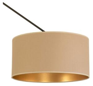 LED регулируем полилей на тръба GORTA 1xE27/60W/230V бежов/златист