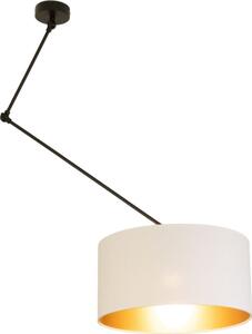 LED регулируем полилей на прът GORTA 1xE27/60W/230V бял/златен