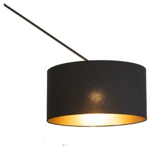 LED регулируем полилей на прът GORTA 1xE27/60W/230V черно/златно