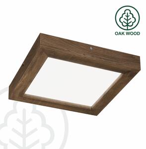 Brilagi-LED Димируема лампа WOODY FRAME LED/24W/230V дъб 30x30 см IP44 + д.у