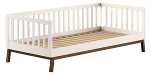 Бежово детско легло 90x200 cm от масивен бор с включена подматрачна рамка Sezane – Vipack