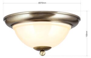 Orion DL 7-675/27-Плафон AUSTRIAN OLD LAMP 2xE27/60W/230V бронзов/бежов