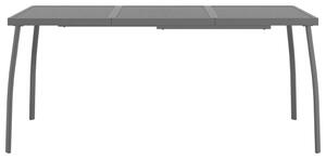 VidaXL Градинска маса антрацит 165x80x72 cм стомана мрежа