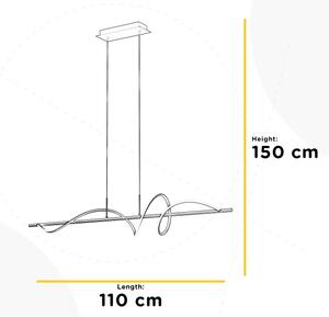 ONLI - LED Пендел TWIST LED/30W/230V 4000K черен