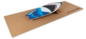 BoarderKING Indoorboard Wave, дъска за баланс, подложка, цилиндър, дърво/корк