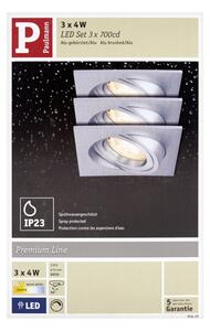 Paulmann 92619 - Комплект 3x LED Таванна лампа PREMIUM LINE 1xGU10-LED/4W/230V