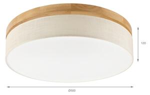 Brilagi - LED плафон BELLADONNA LED/36W/230V Ø 50 см кремав/дъб