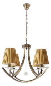 Полилей на верига VITORIA 4xE14/40W/230V жълт/месинг