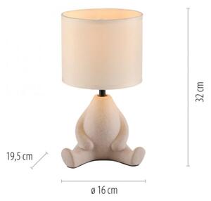 JUST LIGHT. 14190-39 - Настолна лампа TED 1xE27/25W/230V бежова