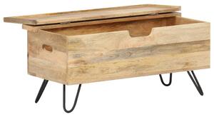 VidaXL Ракла, 90x40x45 см, мангово дърво масив
