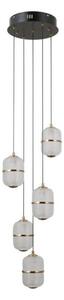 ITALUX PND-34375-5-BK - LED полилей на тросово окачване ALANI 5xLED/5,6W/230V 3000K черен