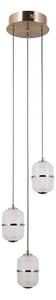 ITALUX PND-34375-3-HBR - LED полилей на кабел ALANI 3xLED/5W/230V 3000K златен