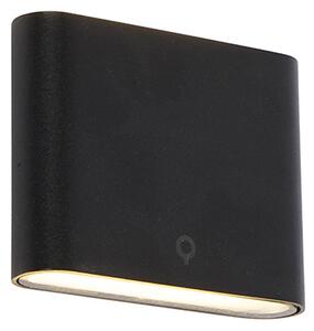 Модерна външна стенна лампа черна 11,5 см с LED IP65 - Batt