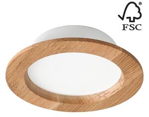 LED Лампа за окачен таван WOODY SPOT LED/12,5W/230V 4000K дъб ø 16 см