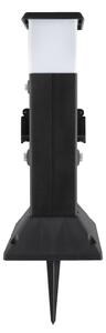 Brilagi - Външна лампа с 2 SCHUKO контакта 1xE14/15W/230V IP44 черна
