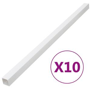 VidaXL Кабелен канал 40x40 мм 10 м PVC