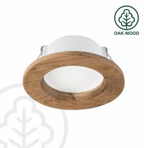 LED Лампа за окачен таван WOODY SPOT LED/5,5W/230V 4000K орех ø 10 см