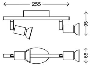 Briloner 2767-026 - LED Спот 2xGU10/6W/230V бял