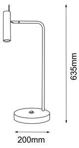 Amplex 8909 - Настолна лампа AMOS 1xGU10/15W/230V черна