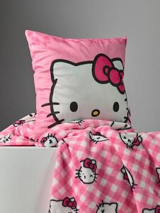 Sinsay - Калъфка за възглавница Hello Kitty - пастелнорозово