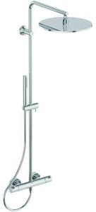 Ceratherm T125 душ система със стенен термостатен смесител, хром