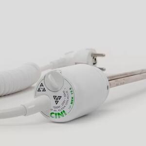 Europa Eлектрическа лира за баня с флуид 500W, цвят бял
