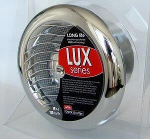 Вентилатор LUX, кръгла форма, цвят хром
