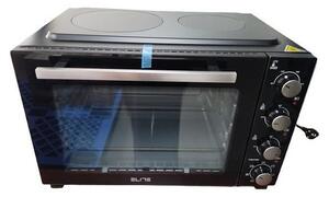 Малка готварска печка Elite EMO-48 0503, 1800W, 48 литра, 6 режима, 3 степени на котлон, 90-230C, Конвекция, Сив