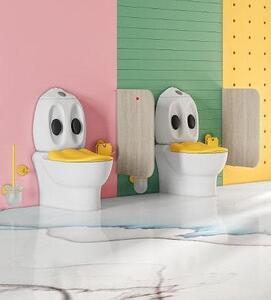 Детска четка за тоалетна със стъклена конзолна поставка Ducky Kids