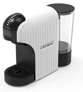 Еспресо машина 7в1 Crown CCM-1531W, 1400 W, 20 bar, 0.9 л, 7 адаптера, LED индикатори, Контрол дължината на кафето, Бял/черен