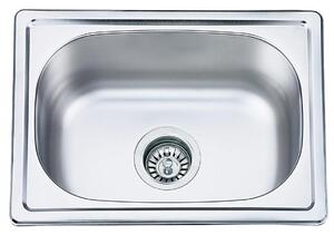 Кухненска мивка от неръждаема стомана, единична, без отцедник