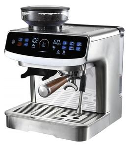 Еспресо машина Finlux FEM-1935D, 2450W, Италианска ULKA помпа 20 bar, 2.2 л, 250 гр, Вградена мелачка с 15 настройки, Сензорен екран, Инокс