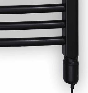 Europa Black Eлектрическа лира за баня с флуид 500W, цвят черен
