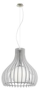 Eglo 61715 - Пендел TINDORI 1xE27/60W/230V Ø 50 см бял