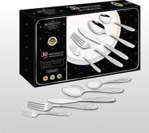 Комплект прибори за хранене Bohmann BP A30-SM, Кутия, 30 бр, Инокс