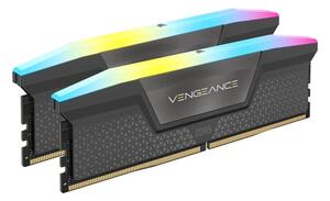 CORSAIR VENGEANCE RGB DDR5 32GB (2x16GB) DDR5 6000 CL36-44-44-96 1.4V AMD EXPO Memory - Grey, 0840006679653