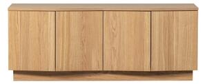 Маса за телевизор от масивен дъб в естествен цвят 133x52x45 cm Zuma – WOOOD