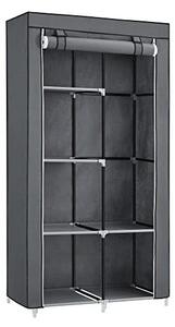 Сгъваем шкаф, Songmics, Сив, RYG84G, 88 x 45 x 168 см