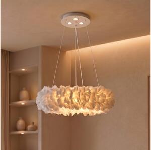 Brilagi - LED полилей на кабел FEATHER 3xE27/40W/230V + 3xLED/3W Ø 40 см бял