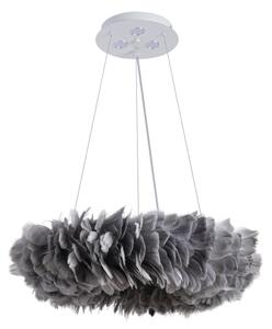 Brilagi - LED полилей на кабел FEATHER 3xE27/40W/230V + 3xLED/3W Ø 50 см сив