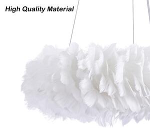 Brilagi - LED полилей на кабел FEATHER 3xE27/40W/230V + 3xLED/3W Ø 40 см бял