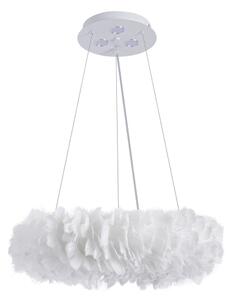 Brilagi - LED полилей на кабел FEATHER 3xE27/40W/230V + 3xLED/3W Ø 40 см бял