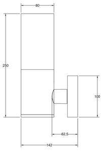 Maytoni O418WL-01B - Екстериорен аплик WILLIS 1xE27/60W/230V IP54 черен