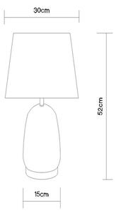Globo 24142S - Настолна лампа CLASSY 1xE27/40W/230V черна/кафява