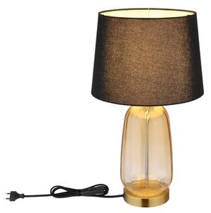 Globo 24142S - Настолна лампа CLASSY 1xE27/40W/230V черна/кафява